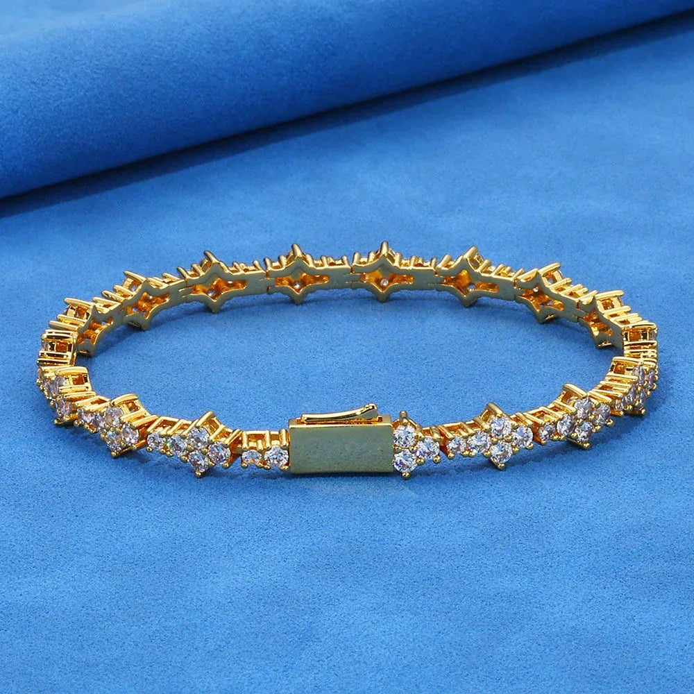 Custom S925 Silver Airplane Tennis Bracelet | Unique Women's Hip Hop Bling | Caratix - CaratixJewelry